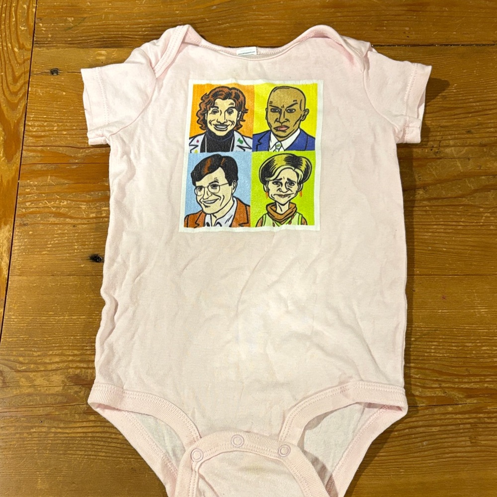 Strangers with Candy pink onesie size 18 mo
